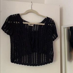 Show me your mumu crop knit top
